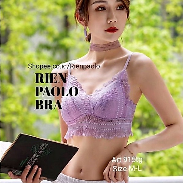 Premium Bra Bralette BH + Celana Dalam CD G String Set Sexy Hot Lingerie Tanpa Kawat Motif Transpara