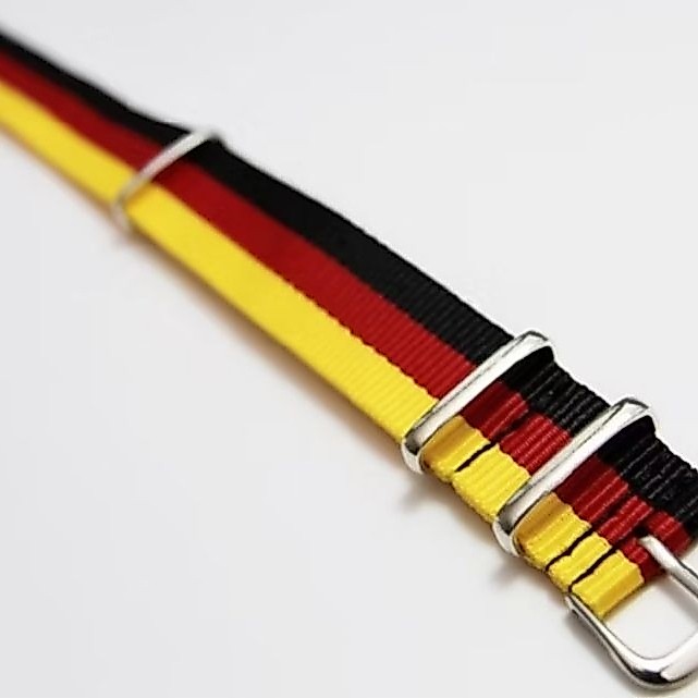Strap Nato G10 Black Red Yellow [ A4 ]