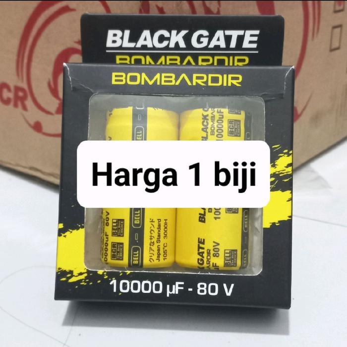 1 biji elko BOMBARDIR original elco 80v 10000uf 80 v 10000 uf volt 80volt black gate 10.000uf 10k 1