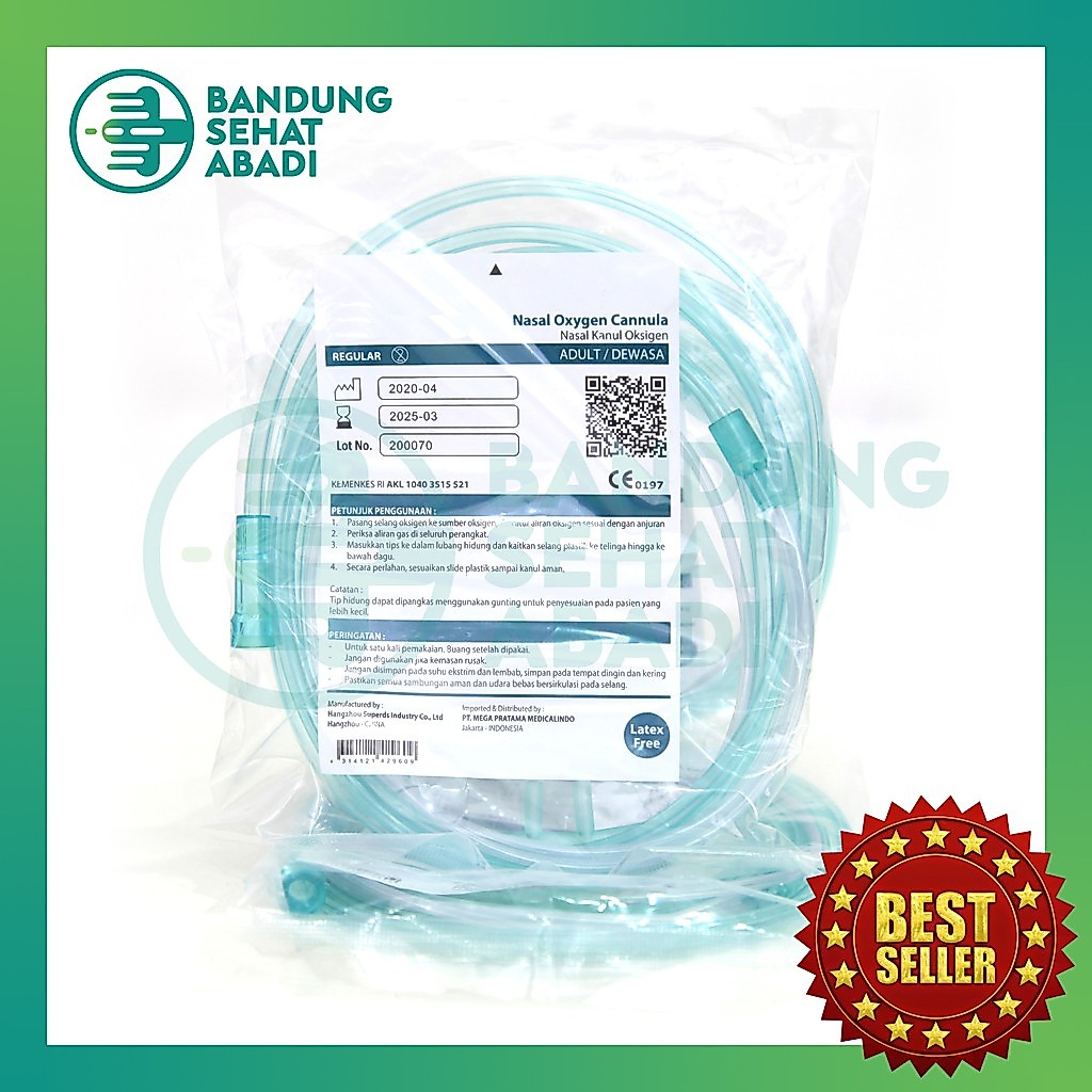 SELANG OKSIGEN HIDUNG Nasal Cannula DEWASA