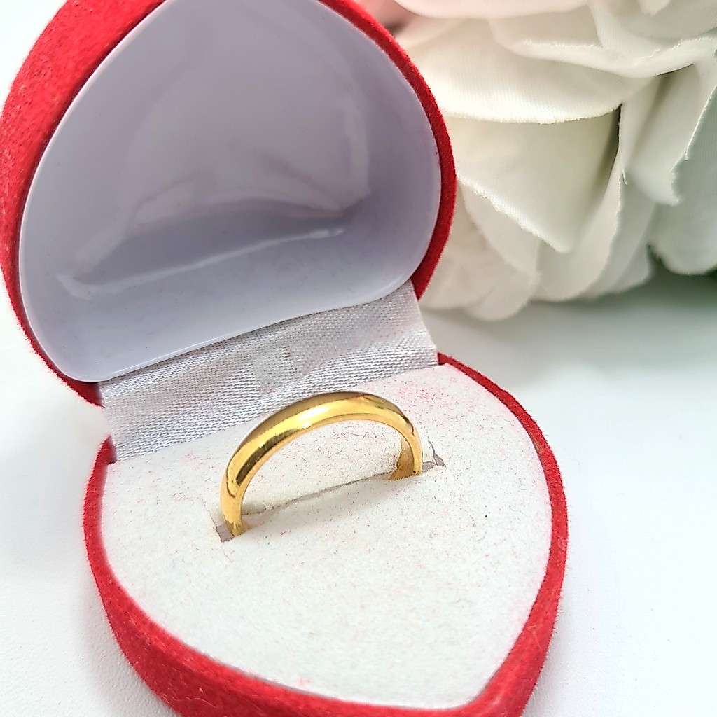Cincin Emas Muda Ring Polos 2 Gram