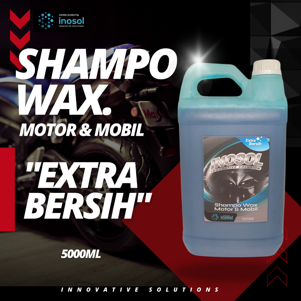 TERMURAH- Shampoo Motor Mobil WAX 5 Liter Inosol