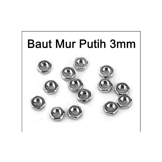 mur 3 baut 3 drat baut mur 3mm M3 mur saja perbiji