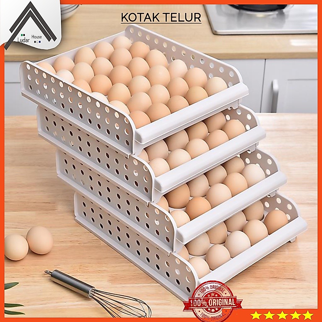 Keranjang Telur Box Rak Tempat Penyimpanan Telur Rak Telur Plastik