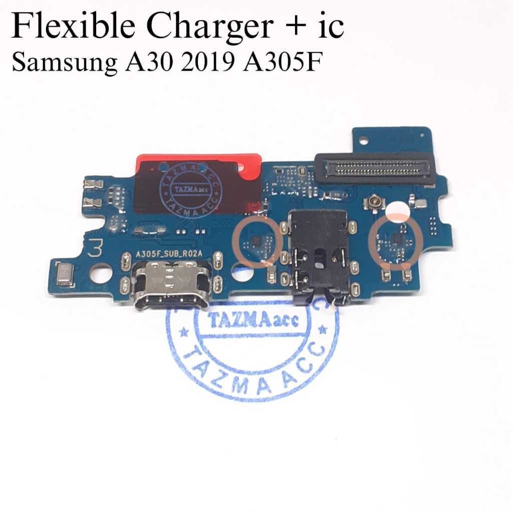 Plus ic + Samsung A30 2019 A305F Flexible Charger + ic Flexibel Fleksibel Conektor Cas Charger SAMSU