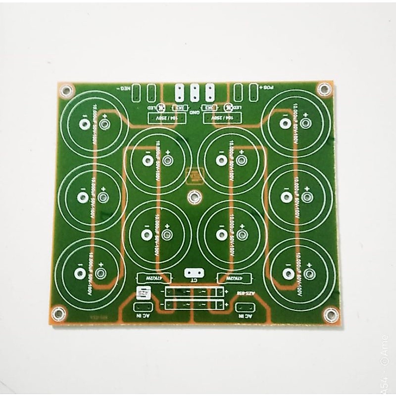 PCB PSU 10 Elco Class AB dan B Power Amplifier