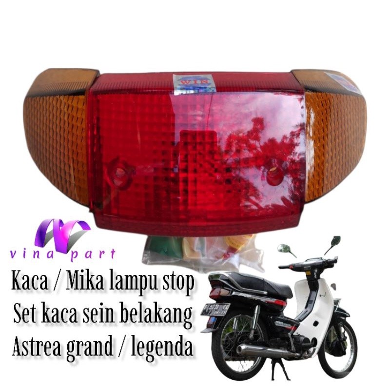 Mika kaca lampu stop belakang honda astrea grand atau legenda GN5