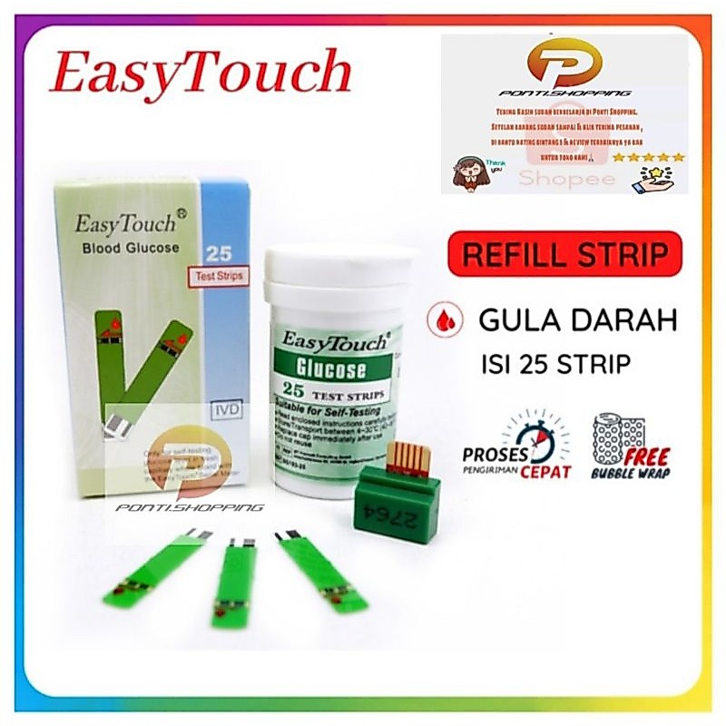Strip Easy Touch Glucose/Strip Easy Touch Gula