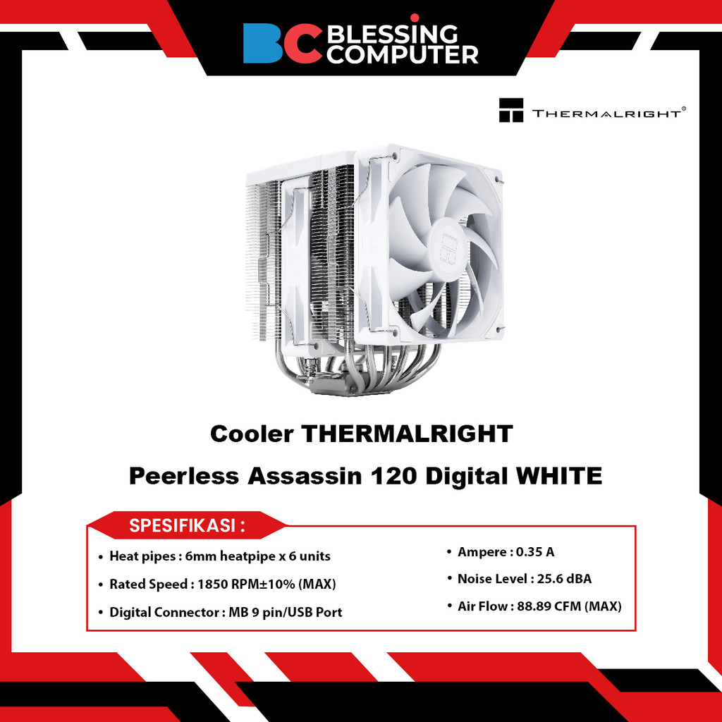 Cooler THERMALRIGHT Peerless Assassin 120 Digital WHITE