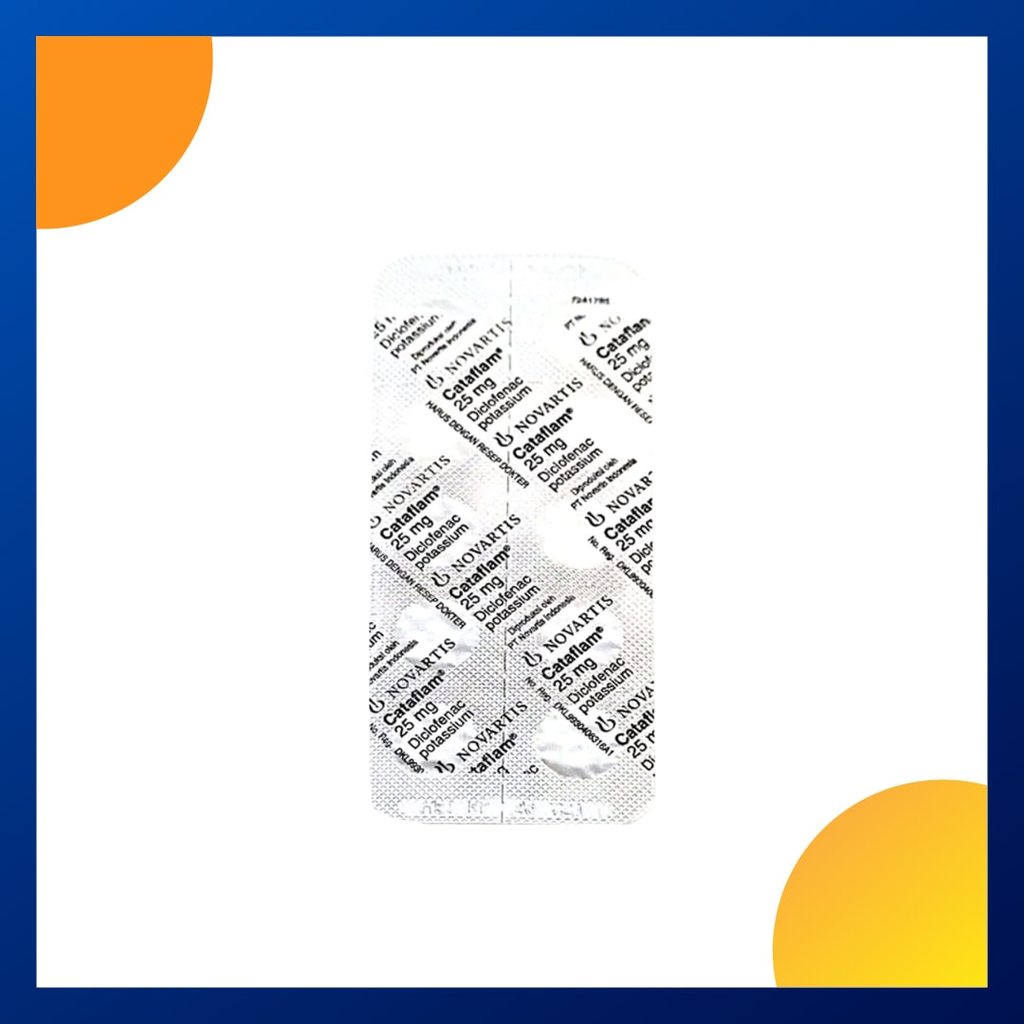 CATAFLAM 25 MG 1 BLISTER @ 10 TABLET SALUT GULA