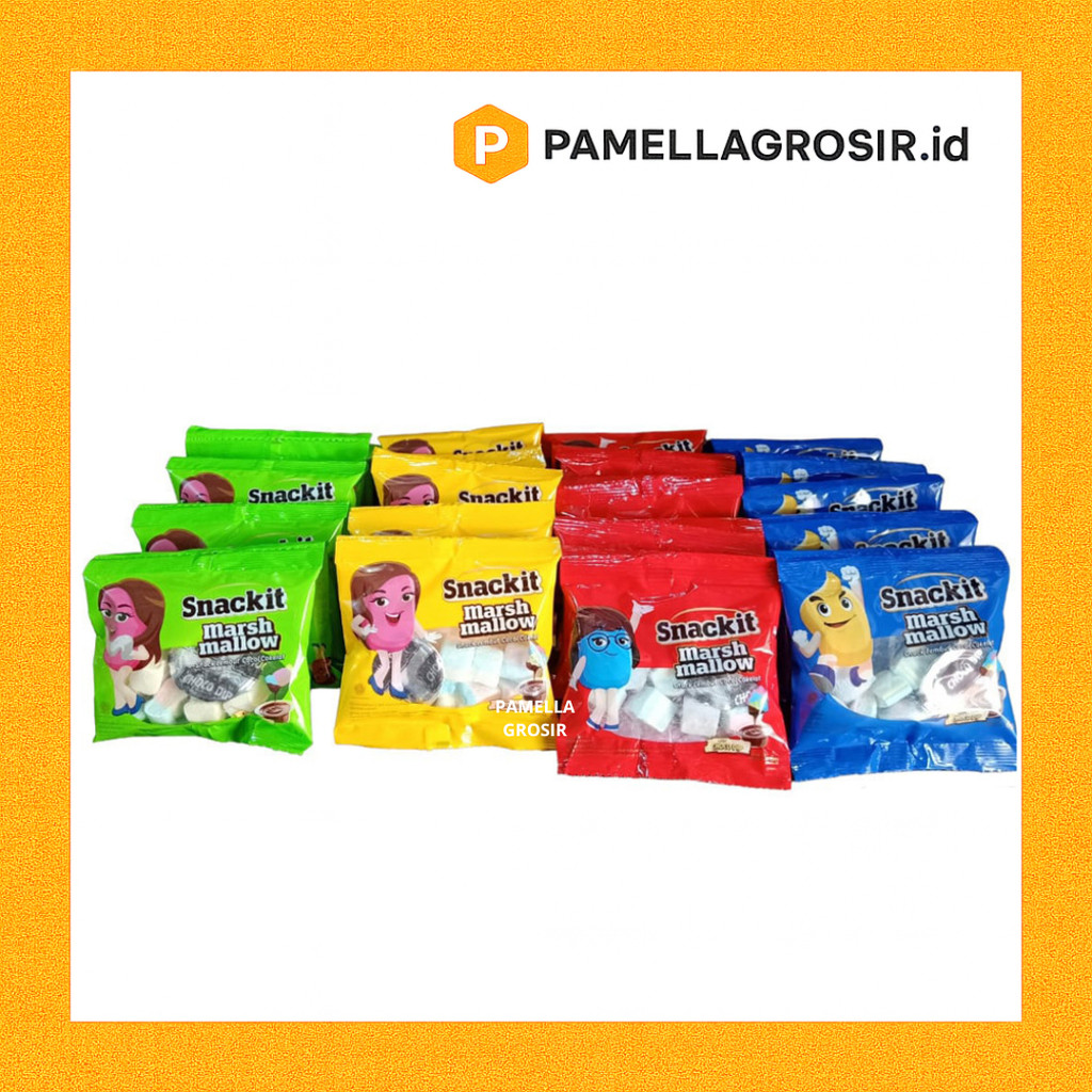 PERMEN MARSHMALLOW VIRAL SNACKIT RENCENG ISI 10 PCS ALL VARIAN