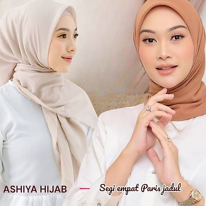 PAKET USAHA PARIS JADUL 110 CMX 110 CM  HIJAB SEGI EMPAT VOAL ANTI LETOY || HIJAB SEGI EMPAT PARIS J