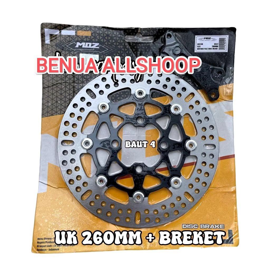 Disc Piringan Cakram 260mm Variasi  Beat Vario 125 150 160 Fi Scoopy Genio