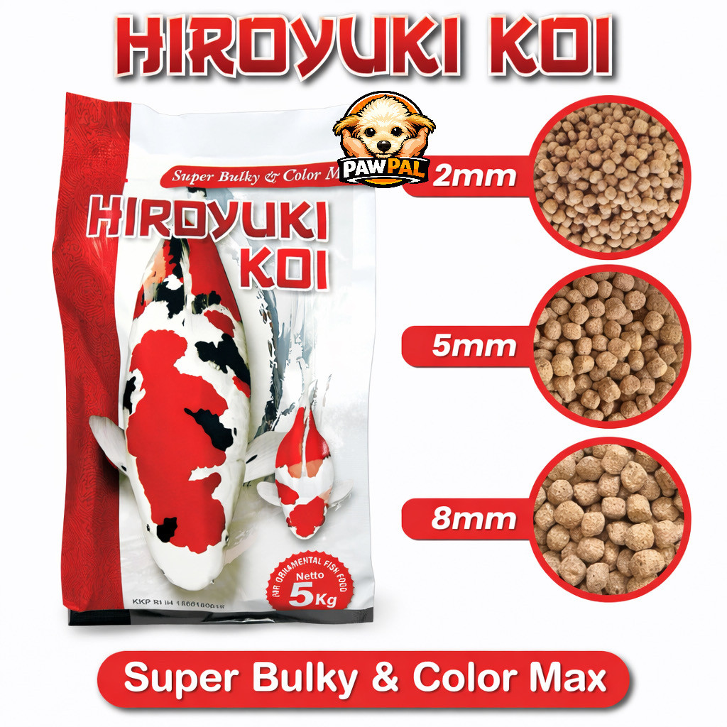 HIROYUKI Super Bulky & Color Max Pakan Ikan Koi 5kg