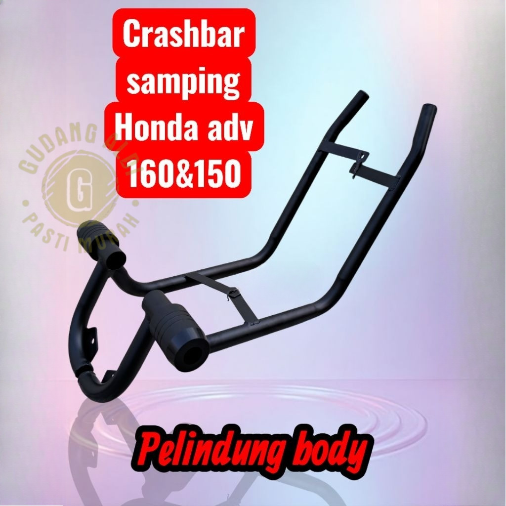 Crashbar ADV 150 ADV 160 Dengan Jalu Frame Slider Besi Tebal Pemasangan Mudah Plug and Play