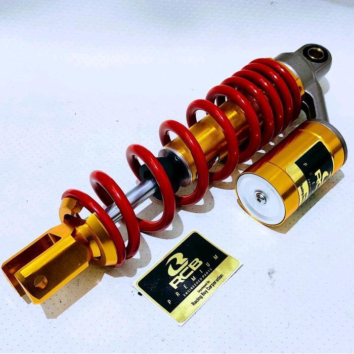 Shockbreaker belakang Tabung Atas copy rcb GP Series, 310MM Putih-Bisa Untuk Semua Motor Beat,Vario 