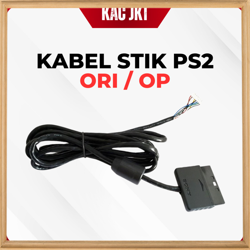 Bisa COD Kabel Stik Ps2 Ori Kabel Stick Ps2 Original Kabel Stik Ps2 Op Socket Soket Kabel Original P