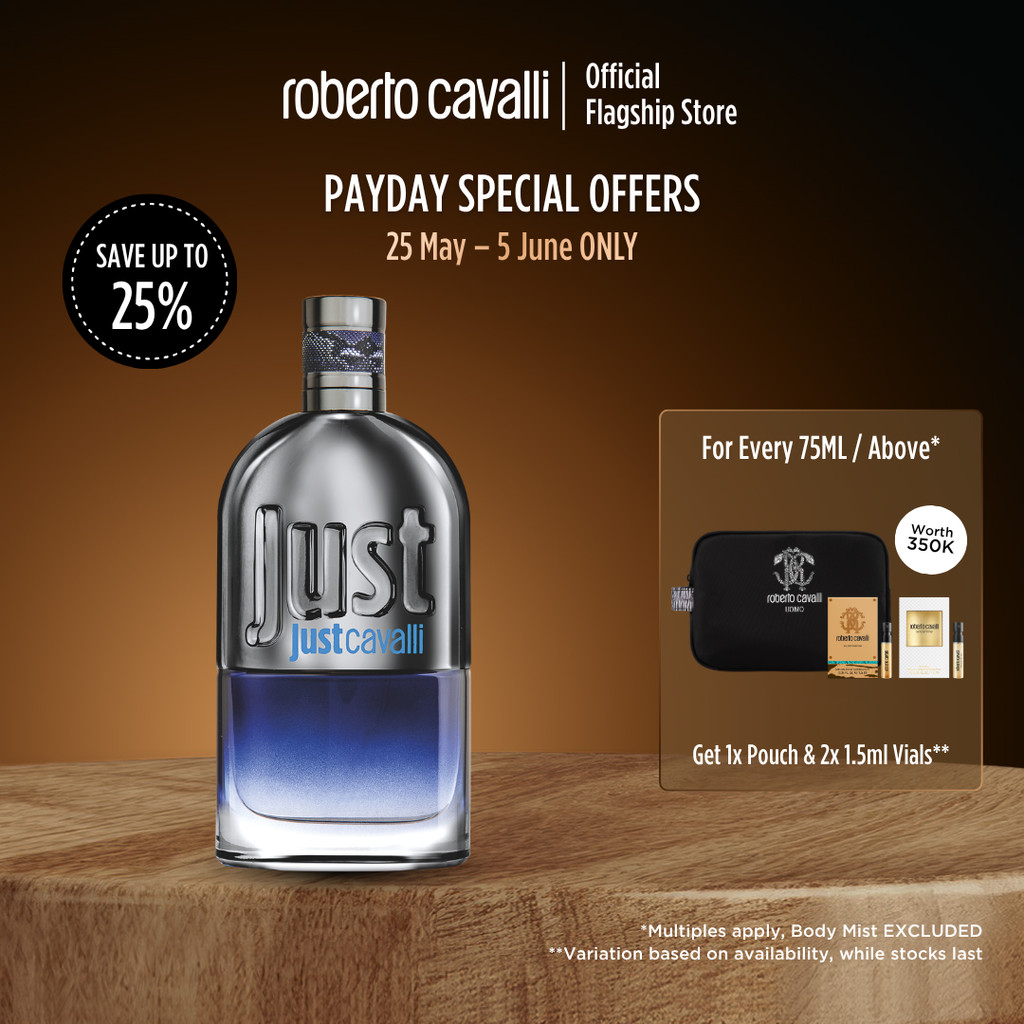 Roberto Cavalli Just Cavalli For Him EDT 90ml - Parfum Pria