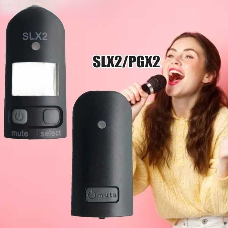 Cover Tombol Mic Shure SLX2 PGX2 Pengganti Bezel Sakelar Power Mute Karet Mikrofon Nirkabel Presisi