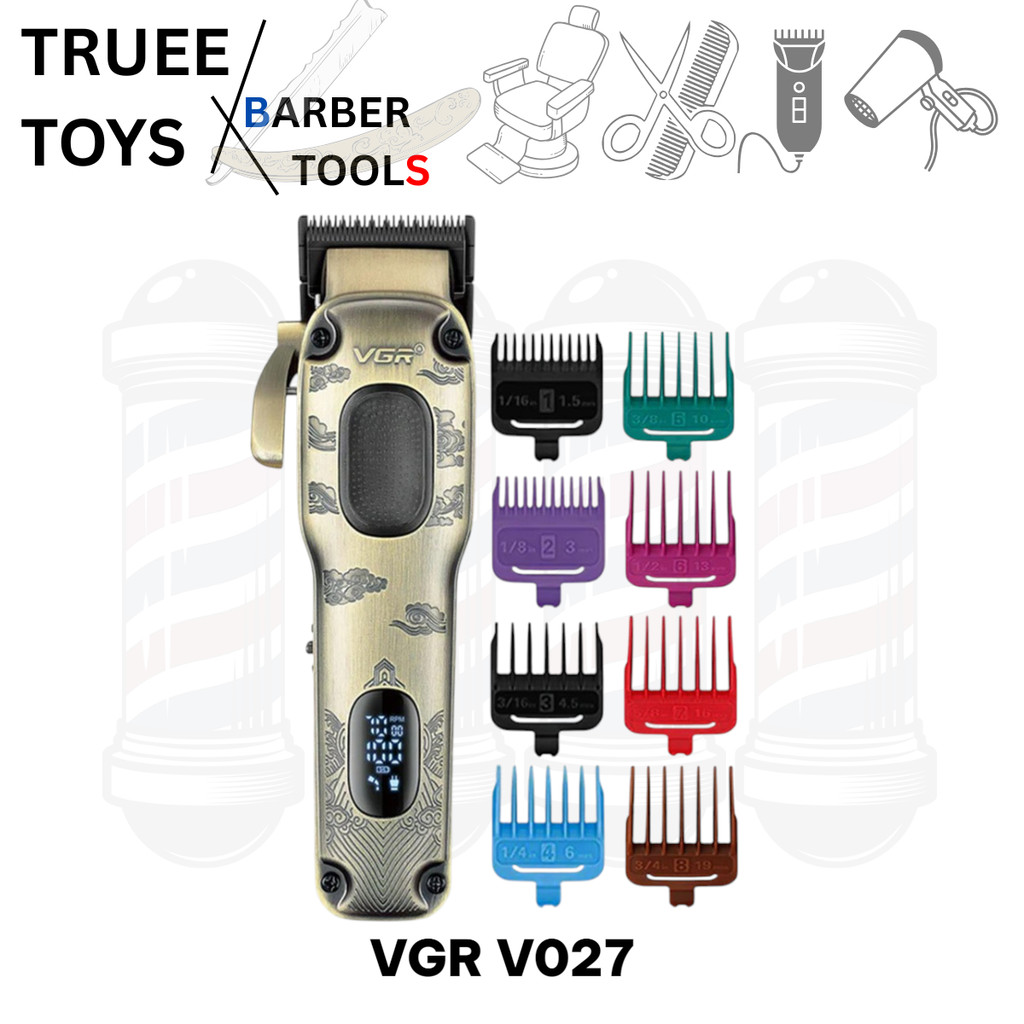 VGR V-027HAIR CLIPPER VGR PROFESIONAL METAL BLADE DLC