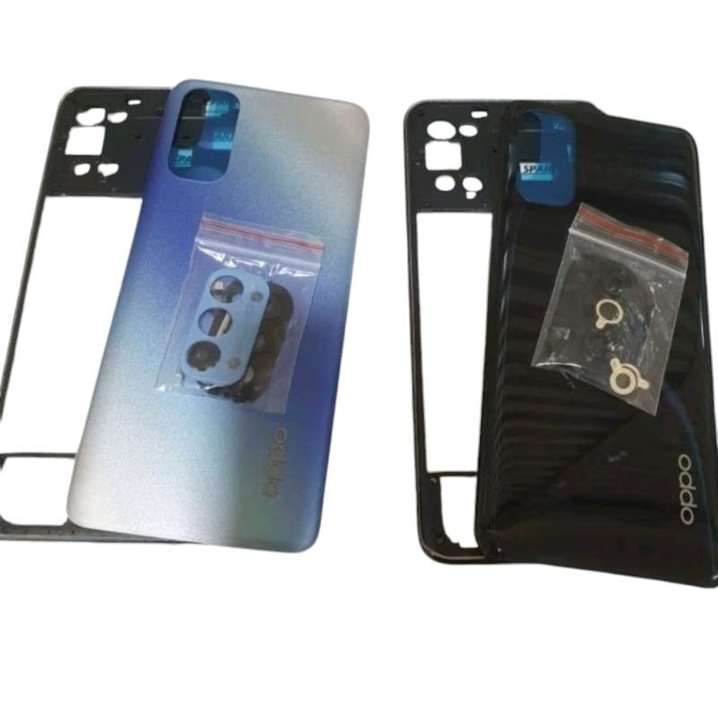 Casing Housing Kesing OPPO RENO4 4G / RENO 4 CPH2113  Back Door Bekdor Tutup Belakang + Bazel Bezzel