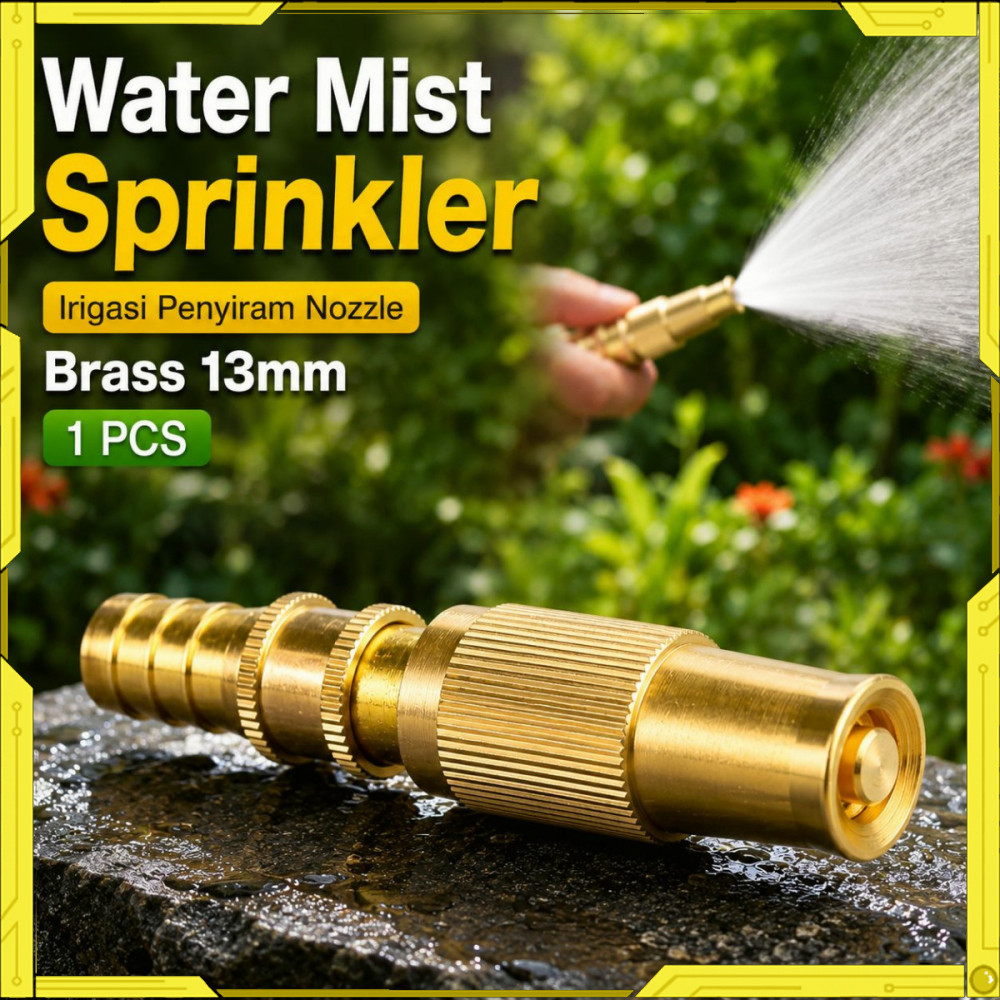 Water Mist Sprinkler Irigasi Nozzle Brass 13mm 1PCS - GD967