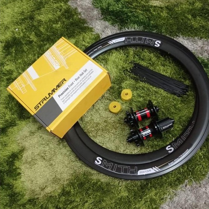 WHEELSET SEPEDA 20 451 22 INCH DISCBRAKE WHEELSET SEPEDA LIPAT