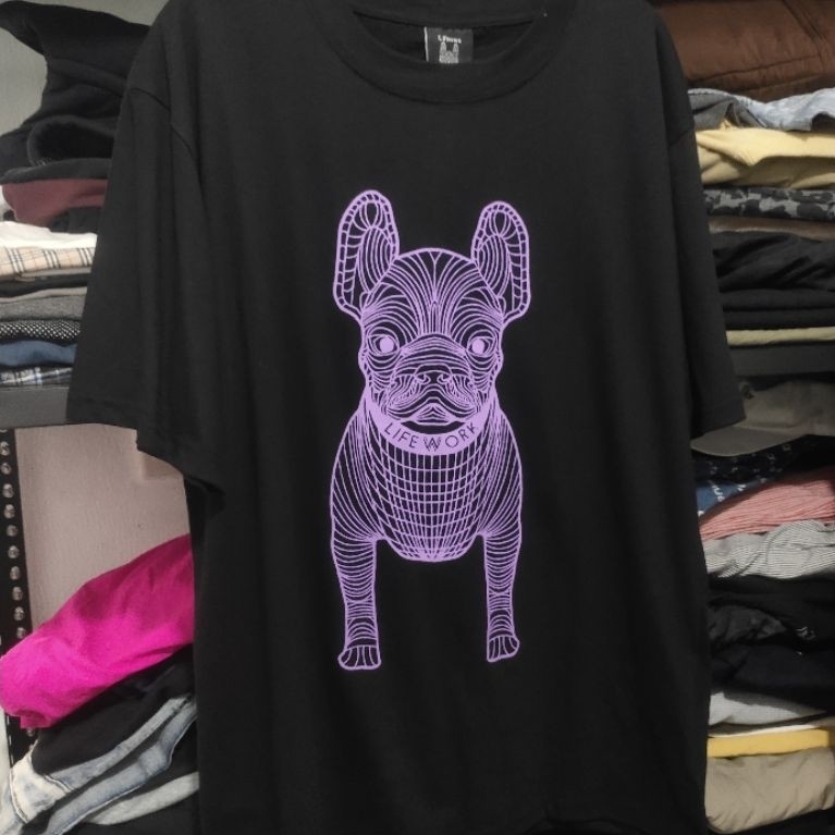 lifeworkT shirt purple logos second