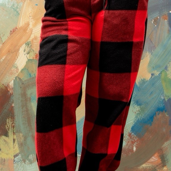Celana Tartan Pria Tartan Flanel