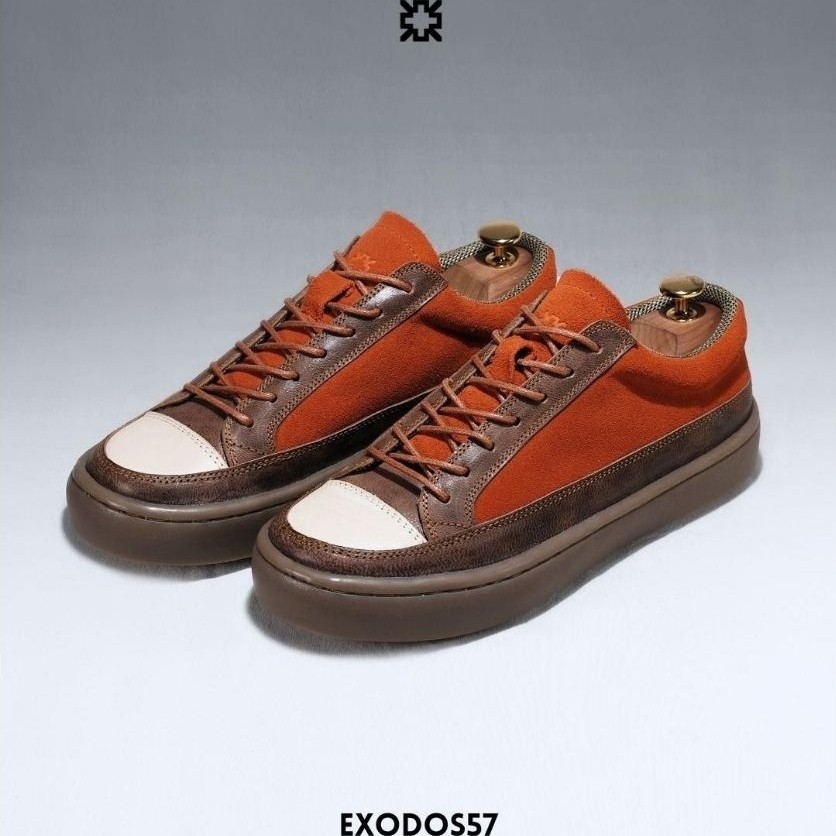EXODOS57 | Sepatu Sneakers Kulit - NEW DROCH COPPER BROWN