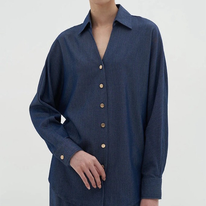 DUMA OFFICIAL Lue Denim Top Eve T-Shirt Tee Grenoa Genoa Greno Parlene Tessa Jareth Ariel Cardigan S