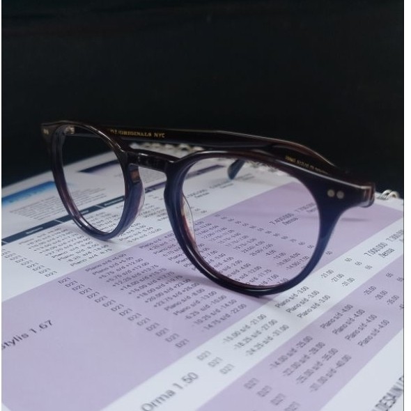 kacamata frem original moscot Frankie col.dark brown ukca(size 45-22-142)