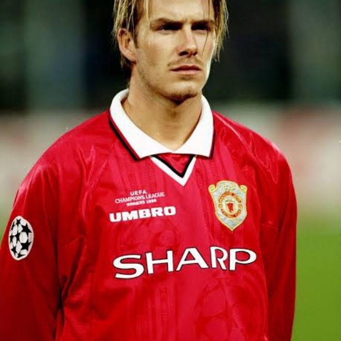 Gratis Nameset BECKHAM 7 + Patch Jersey Retro Emyu Juara UCL 1999