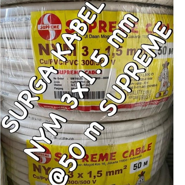 Supermax- Nym 3X1.5Mm @50M Supreme/ Nym 3 X 1.5/ Nym 3X1,5/ Nym 3 X 1,5Mm Suprem