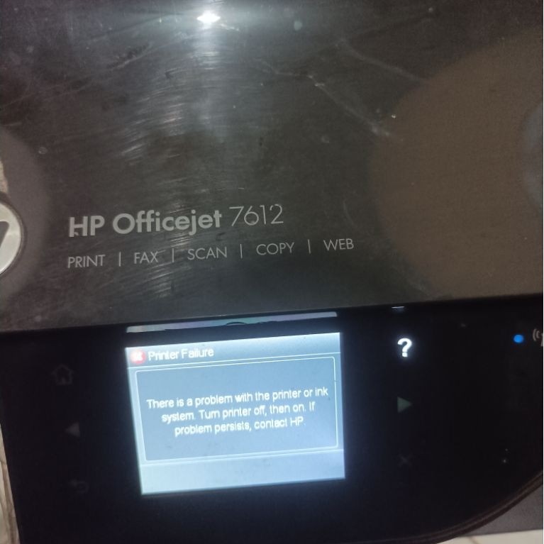 printer hp officejet 7612 second