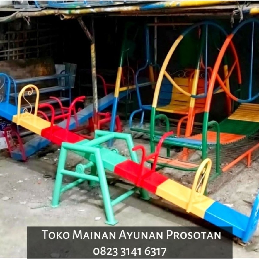 Jungkat - Jungkit - Jungkitan - Spring Rider - Playground Jungkat Jungkit - Playground Jungkitan - M