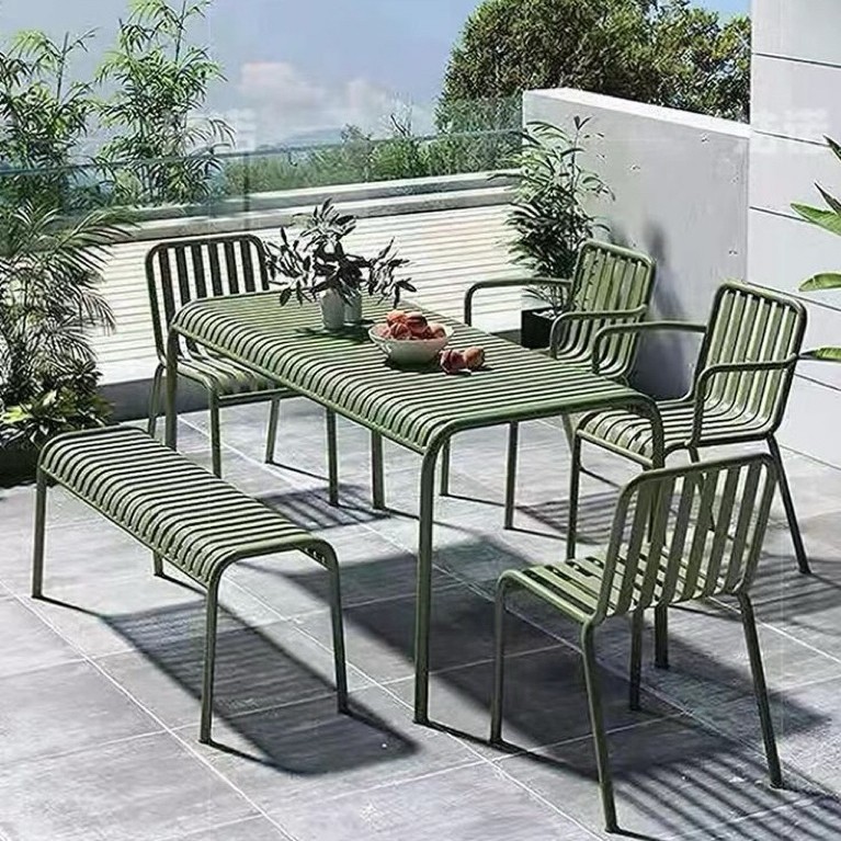 set meja cafe meja besi kursi besi set cafe