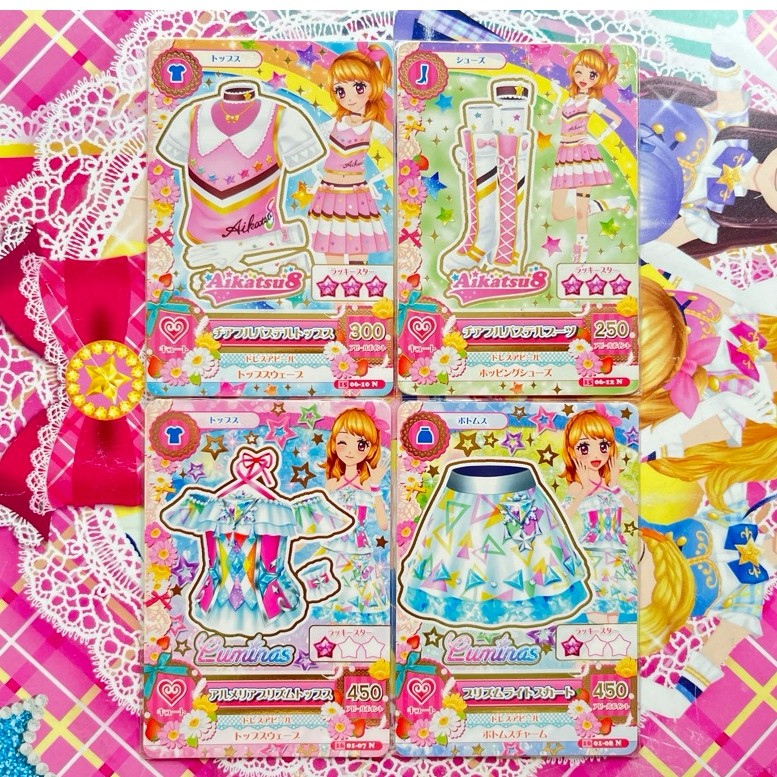 Kartu Aikatsu Taiwan Satuan Unit Akari Ozora Ameria Prism Luminas Aikatsu8 Aikatsu 8 Cheerful Pastel
