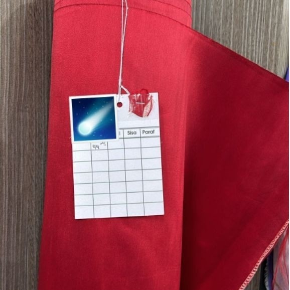 Kain Mikado Red 2,6m Dan Bronze 3,2m Link Khusus Pesanan Kak Poyun
