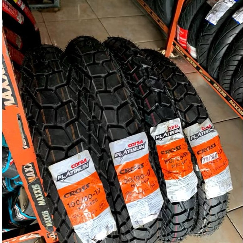 BAN LUAR CORSA CROSS S TUBELESS RING 17 70/90-17 80/90-17 90/90-17 100/80-17 110/80-17 120/80-17 130