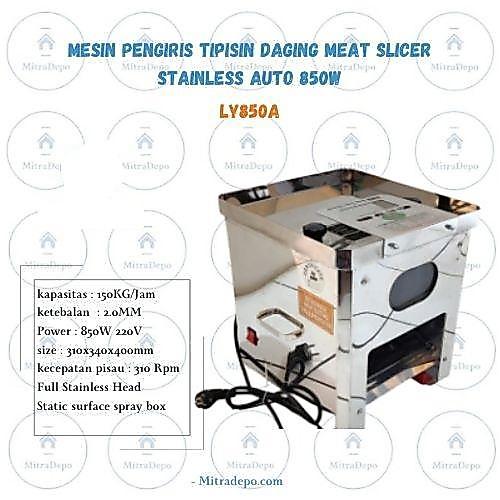 Mesin Pengiris Tipisin Daging Meat Slicer Stainless Auto 850W Ly850A Populer