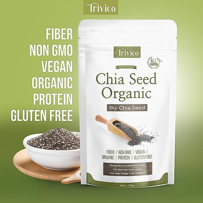 Trivico | Chia Seed | Chia Seed Organik | Chia Seed Premium | Biji Chia | Chia | Black Chia Seed | C