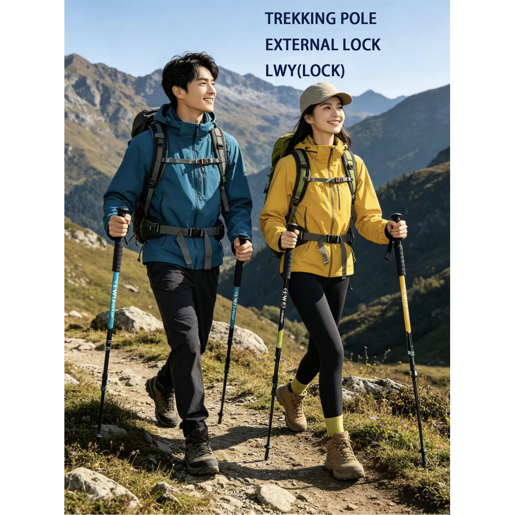 LWY Tongkat Pendakian  /Tongkat Jalan /Tracking Pole Tongkat berkemah hiking tongkat berjalan tongka