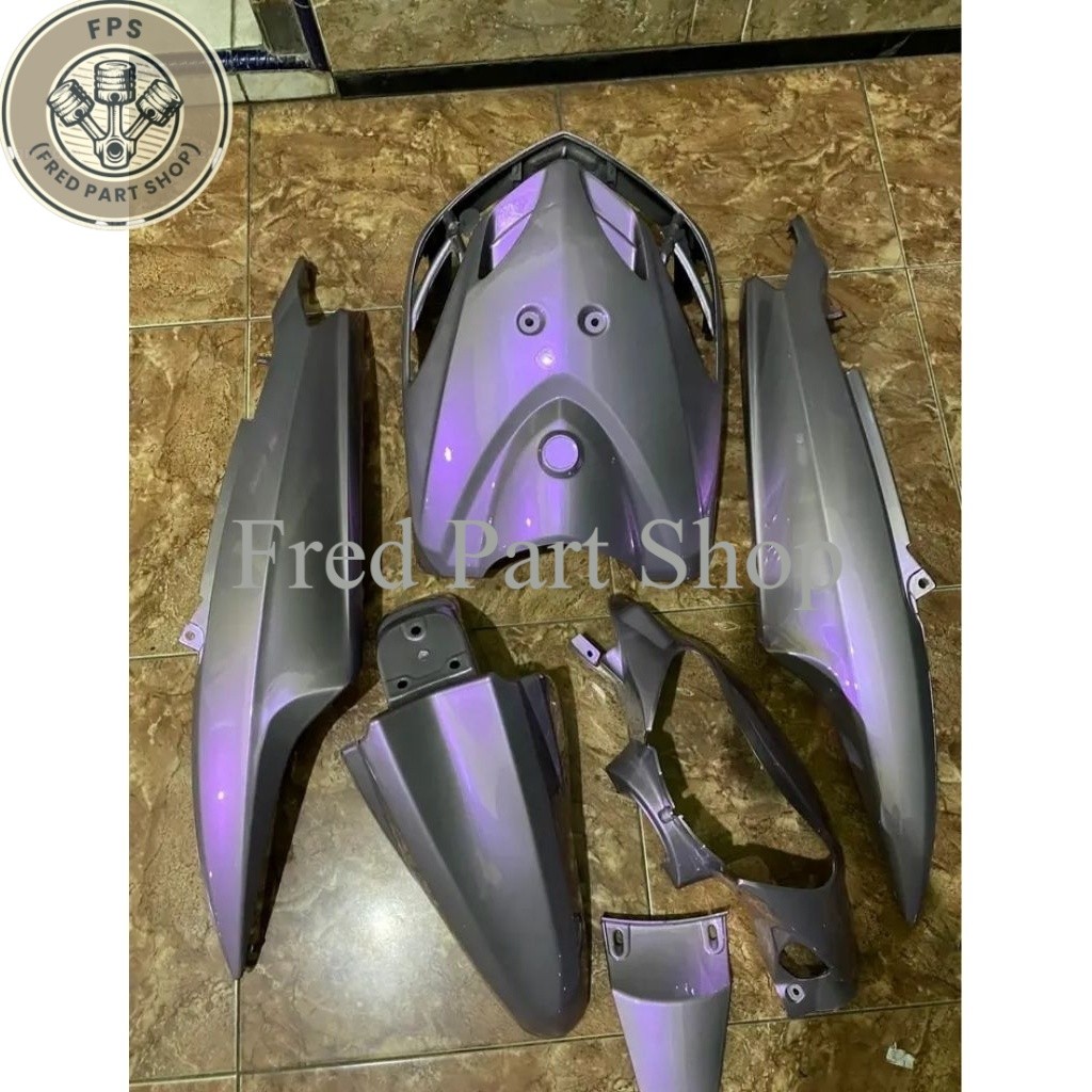 paket fullset body halus mio smile full set Yamaha Mio new smile warna gray lembayung violet terbaik