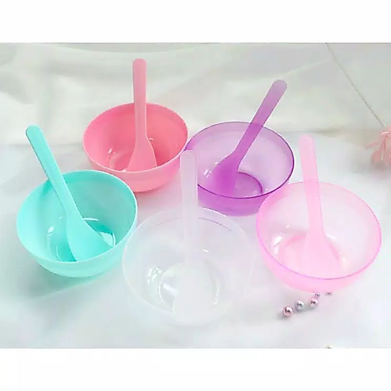 Mangkok Masker Set / Mangkok Masker Set Murah (Mangkok+spatula)