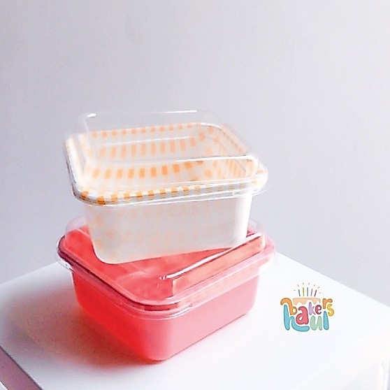 Korean Lunch Box Cake Disposable / Korean Bento Cake Box / Dessert Box / Dus Kue Korea / Kotak Mika 