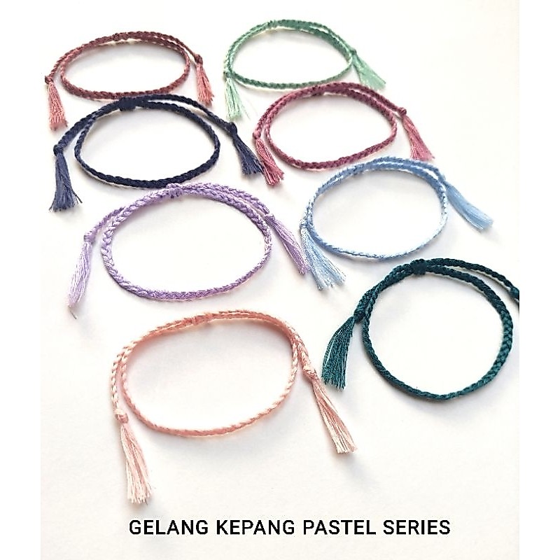 GELANG TANGAN TALI KEPANG ADJUSTABLE TASSEL RUMBAI