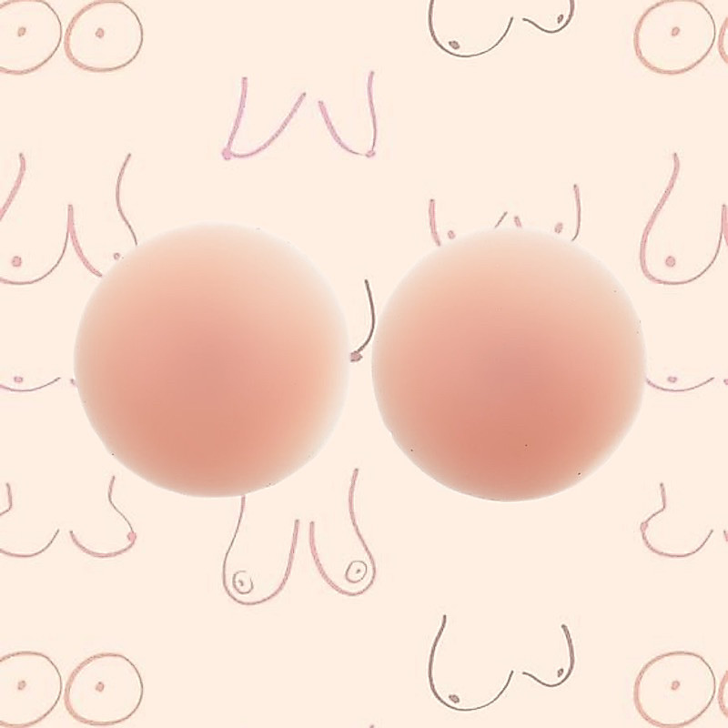 Geulise - NIPPLE PADS SILIKON | Breathable Silicone Bra Pad Nipple Patch Bra Tempel
