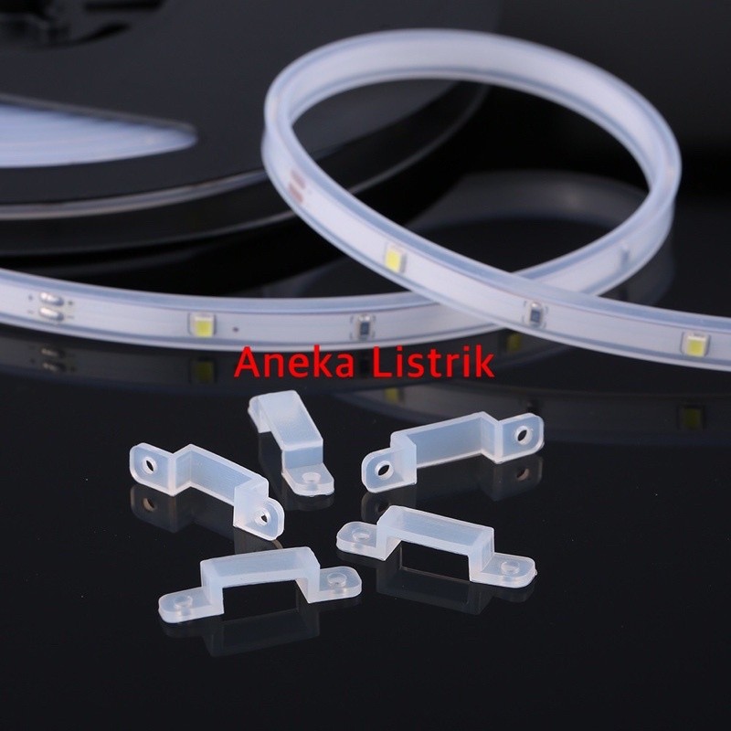 Klem LED Strip Transparan / Klem Lampu LED Strip Bening