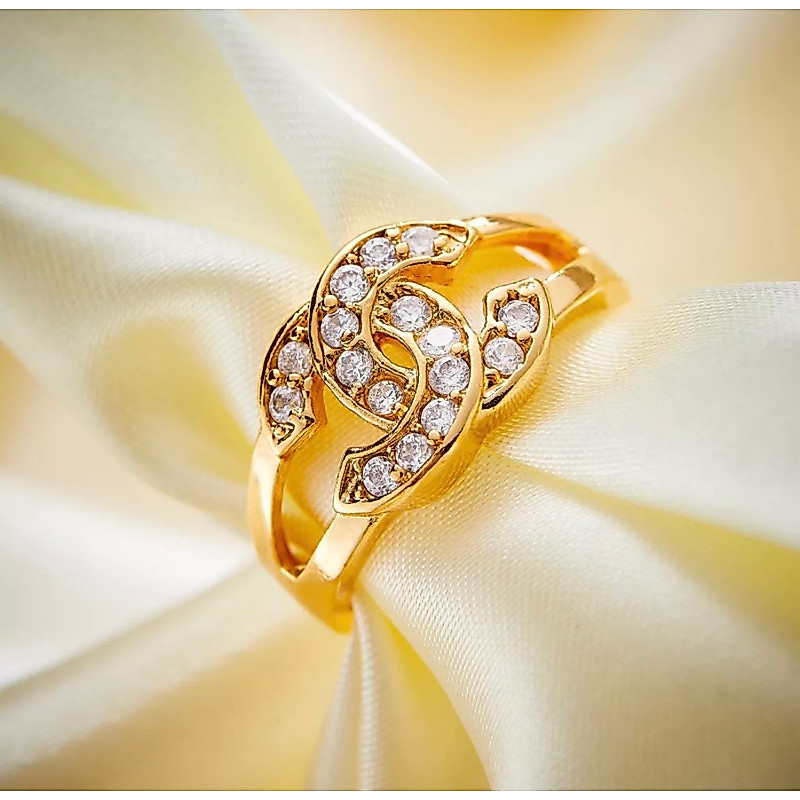 Hyl Jewelry 50J Cincin Wanita Muda Asli Silver Emas Couple Dewasa